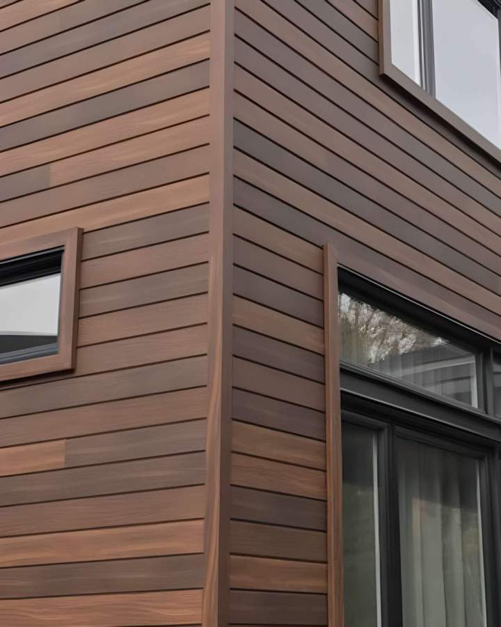 Installation spécialisée de parement en fibre de bois et composite.